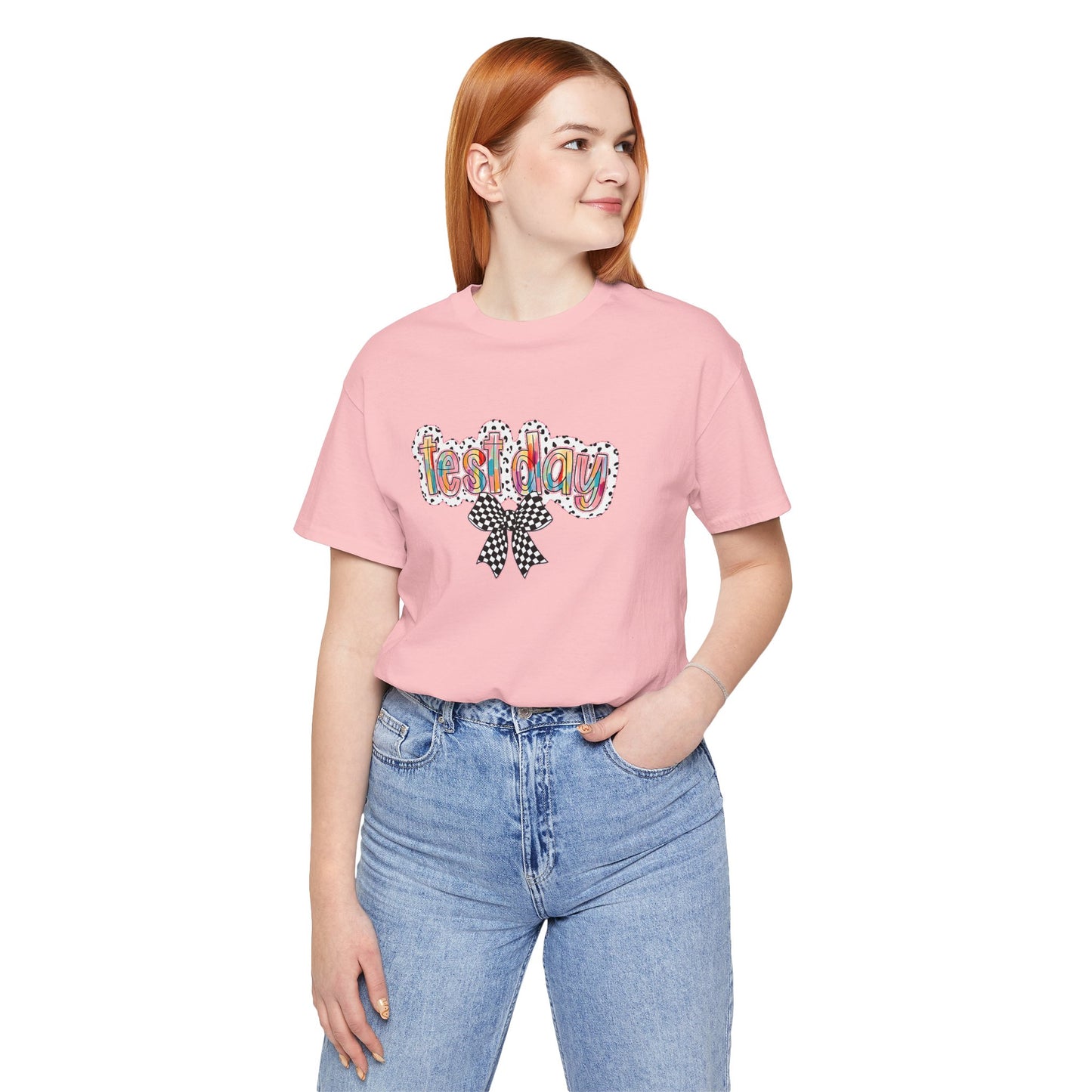 Bella + Canvas Test Day Short Sleeve Tee, Fun Gift, Party Attire, Unisex Shirt, Casual Wear, Summer Style