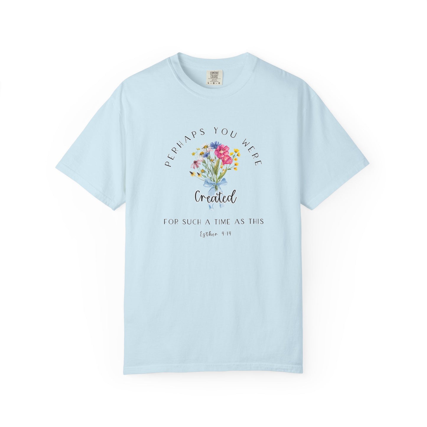 Comfort Colors Esther 4:14 Light colors Inspirational Floral T-Shirt, Unisex Garment-Dyed Tee, Perfect Gift, Spiritual Apparel, Thoughtful Quote Shirt, Everyday Wear