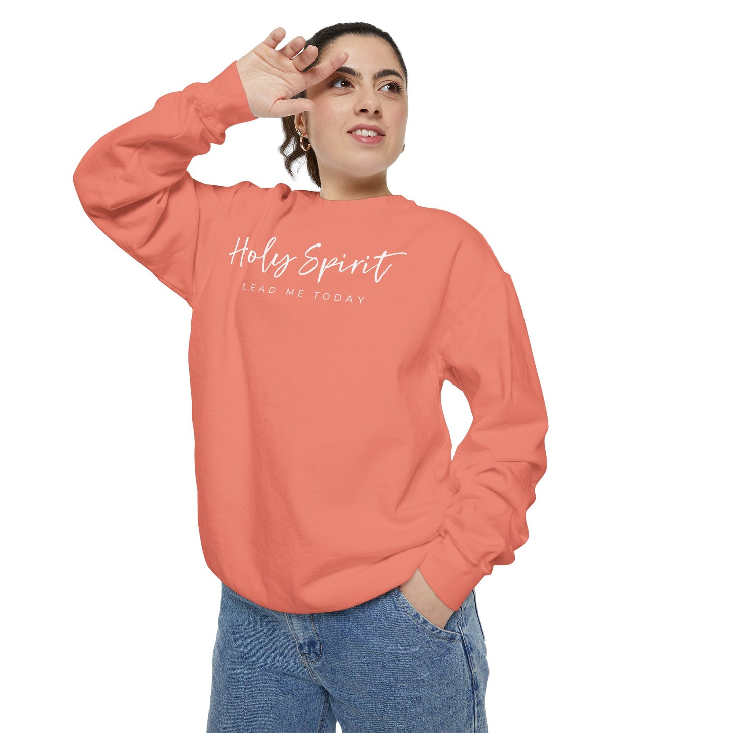 Comfort Colors Holy Spirit Sweatshirt, Spiritual Clothing, Faith-Based Apparel, Cozy Gift for Believers, Comfortable Everyday Wear