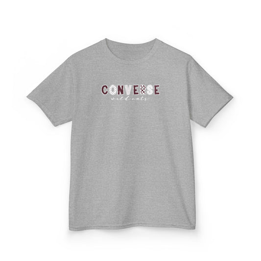 Gildan Kids Heavy Cotton Tee with Converse Wildcats Design, Cute Children's T-Shirt, School Spirit Apparel, Gift for Young Fans, Sporty Kids Wear