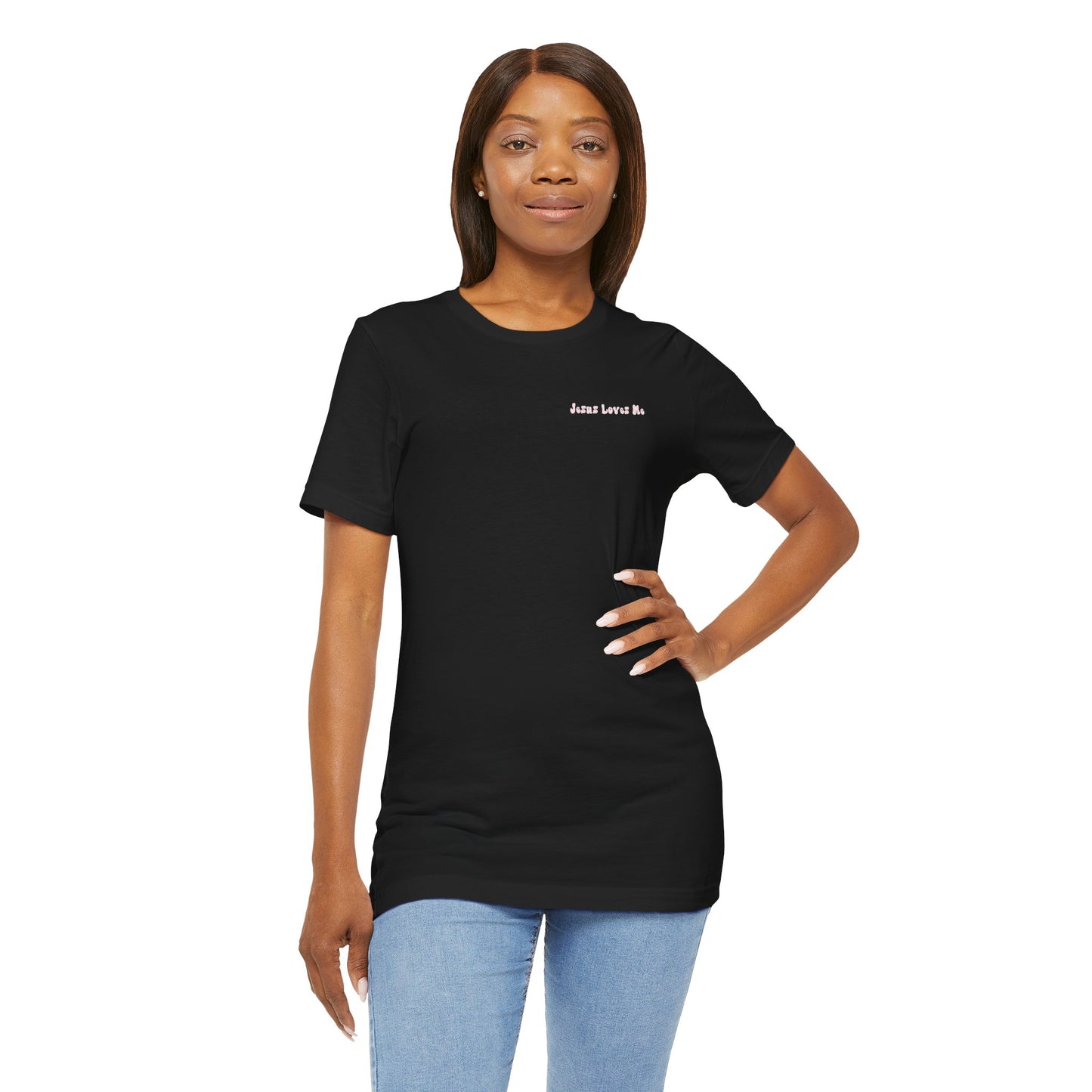Bella + Canvas Unisex Christian Tee - Jesus Loves Me Short Sleeve Shirt, Faith-Based Gift, Casual Wear, Bible Verse T-Shirt, Perfect for Church Events