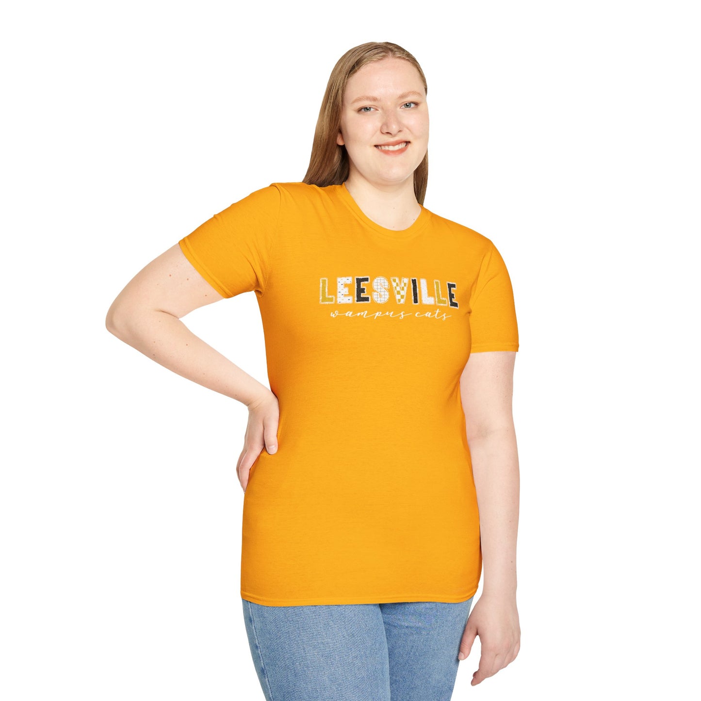 Copy of Gildan Leesville Wampus Cats Unisex Softstyle T-Shirt, Cute Graphic Tee, Team Spirit Shirt, Casual Wear, Gift for Fans