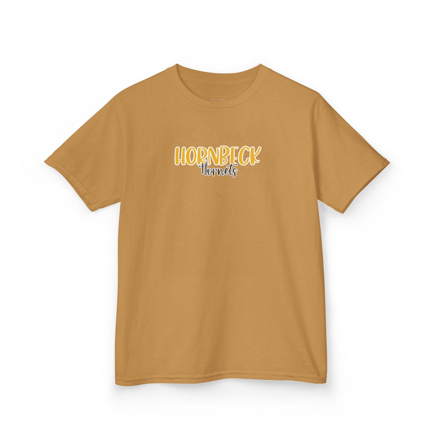 Gildan Kids Heavy Cotton Tee with Hornbeck Hornets Style 2 Design, Cute Children's T-Shirt, School Spirit Apparel, Gift for Young Fans, Sporty Kids Wear