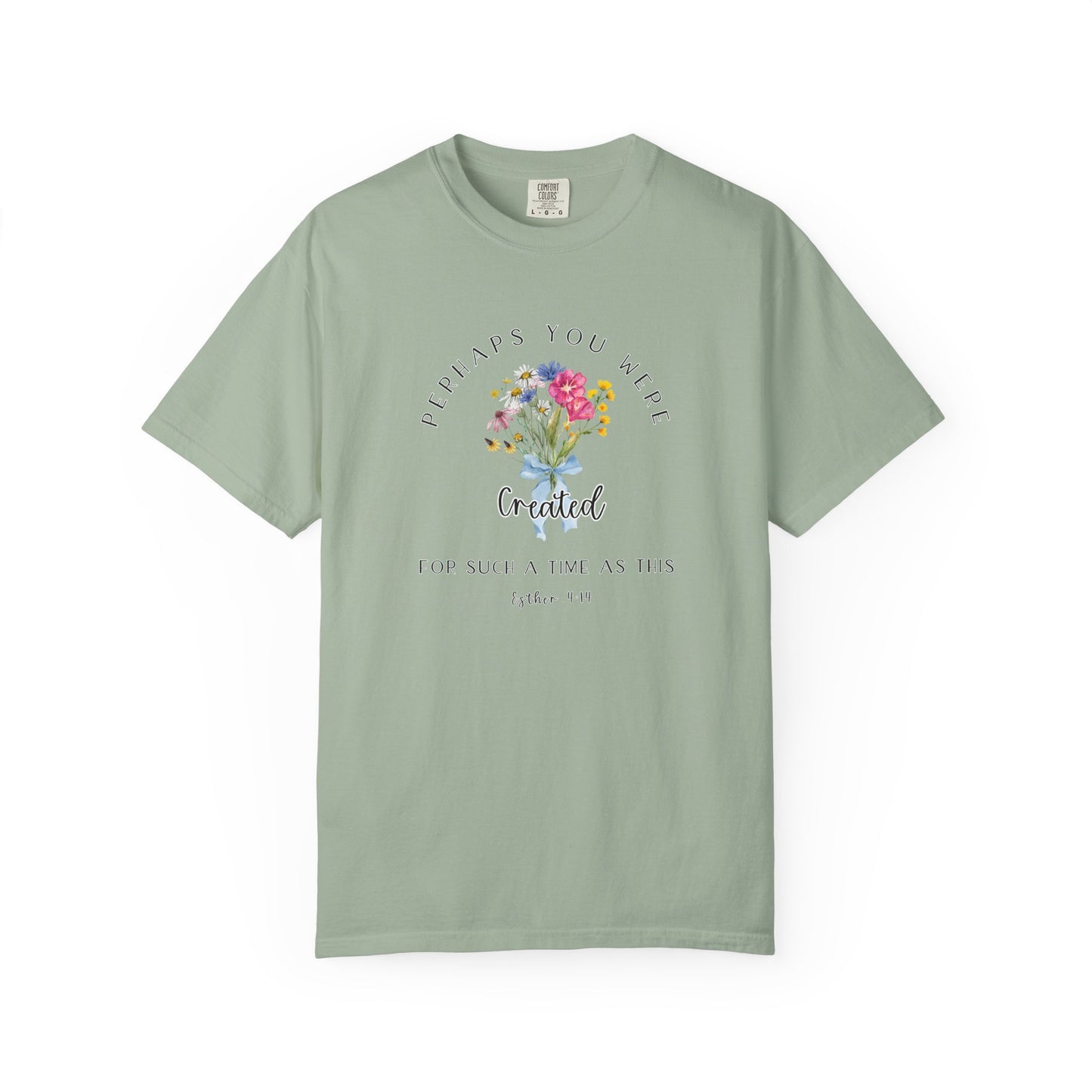Comfort Colors Esther 4:14 Light colors Inspirational Floral T-Shirt, Unisex Garment-Dyed Tee, Perfect Gift, Spiritual Apparel, Thoughtful Quote Shirt, Everyday Wear