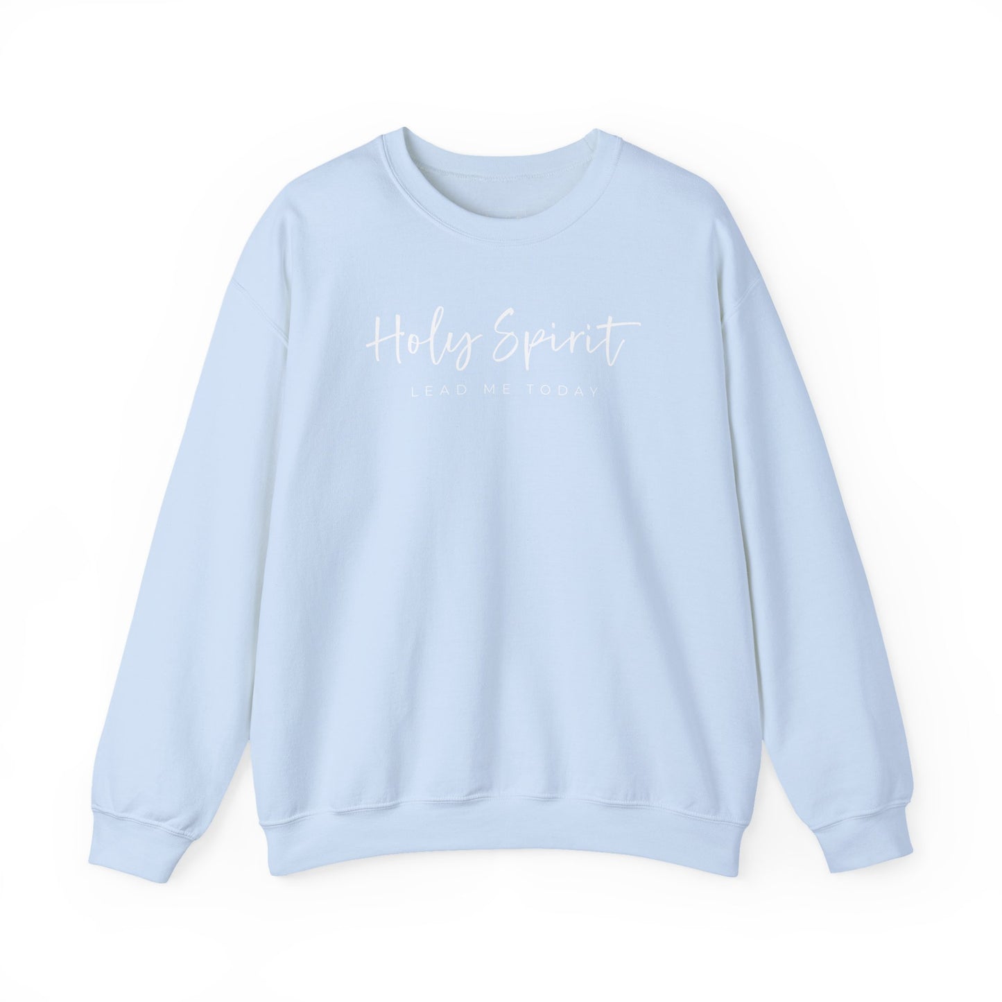 Gildan Comfortable Unisex Crewneck Sweatshirt - "Holy Spirit Lead Me Today" - Faithful Gift, Cozy Wear, Inspirational Apparel, Spiritual [...]