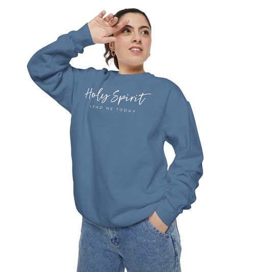 Comfort Colors Holy Spirit Sweatshirt, Spiritual Clothing, Faith-Based Apparel, Cozy Gift for Believers, Comfortable Everyday Wear