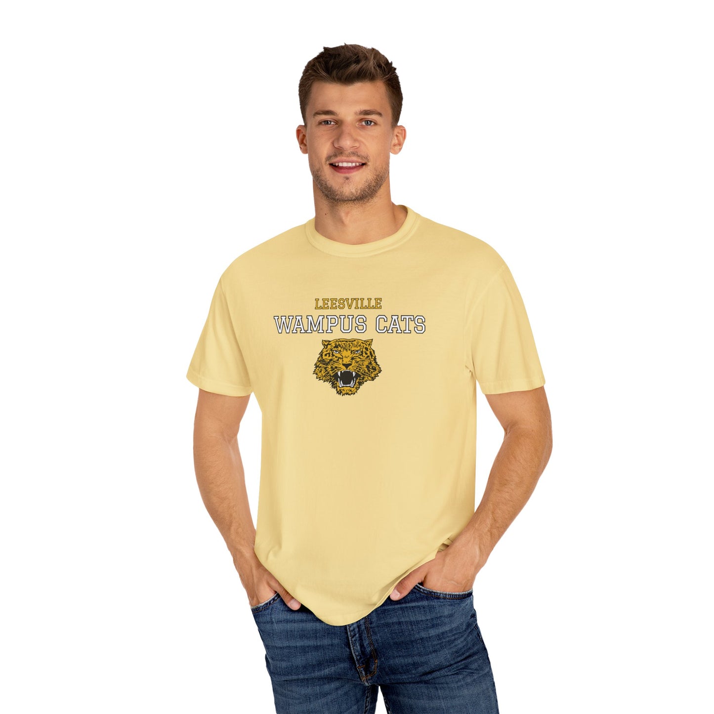 Comfort Colors Wampus Cats Unisex Garment-Dyed T-shirt, School Spirit Tee, Casual Wear, Unique Gift, School Apparel, Fan Merchandise
