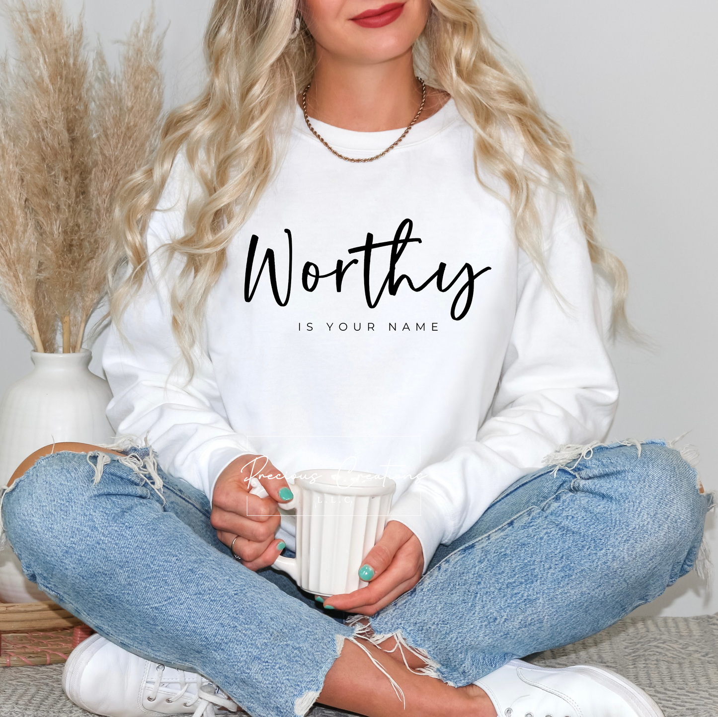 Worthy is Your Name Comfort Colors Crewneck