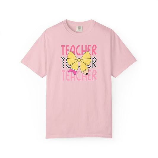 Comfort Colors Teacher  T-Shirt, Gift for Educators, Unisex Garment-Dyed Tee, Back to School Shirt, Fun Teacher Apparel