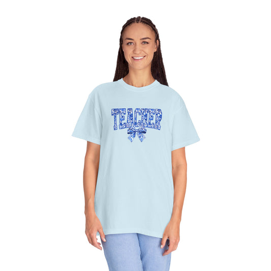 Comfort Colors Teacher Garment-Dyed T-Shirt, Gift for Educators, Back-to-School Attire, Teacher Appreciation, Fun Classroom Wear, Cozy Casual Tee