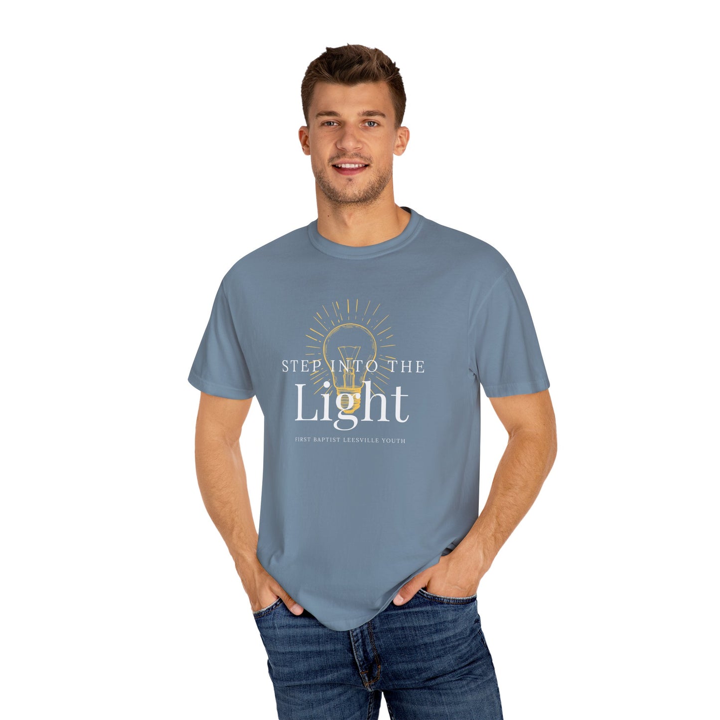 Light-Inspired Unisex T-Shirt, Inspirational Tee, Gift for Motivational Lovers, Casual Wear, Step into the Light Shirt