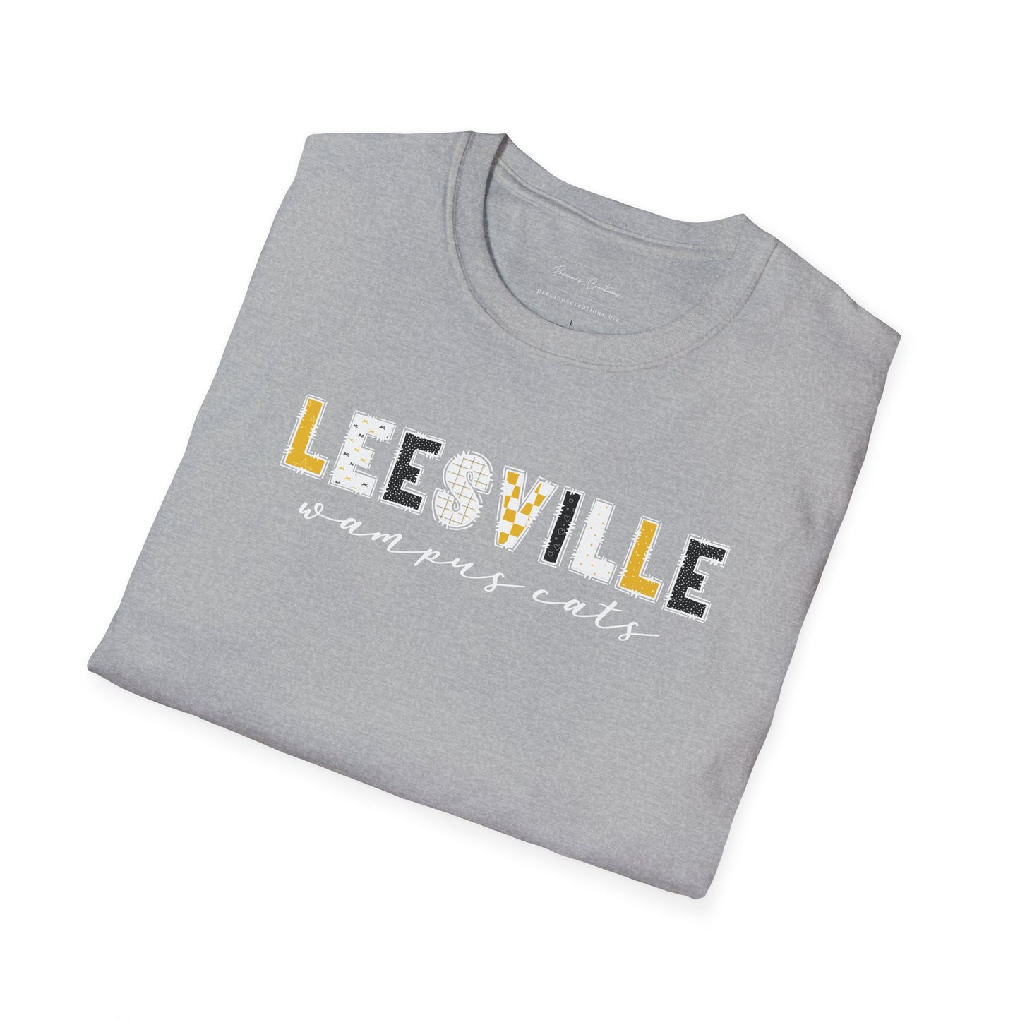 Copy of Gildan Leesville Wampus Cats Unisex Softstyle T-Shirt, Cute Graphic Tee, Team Spirit Shirt, Casual Wear, Gift for Fans