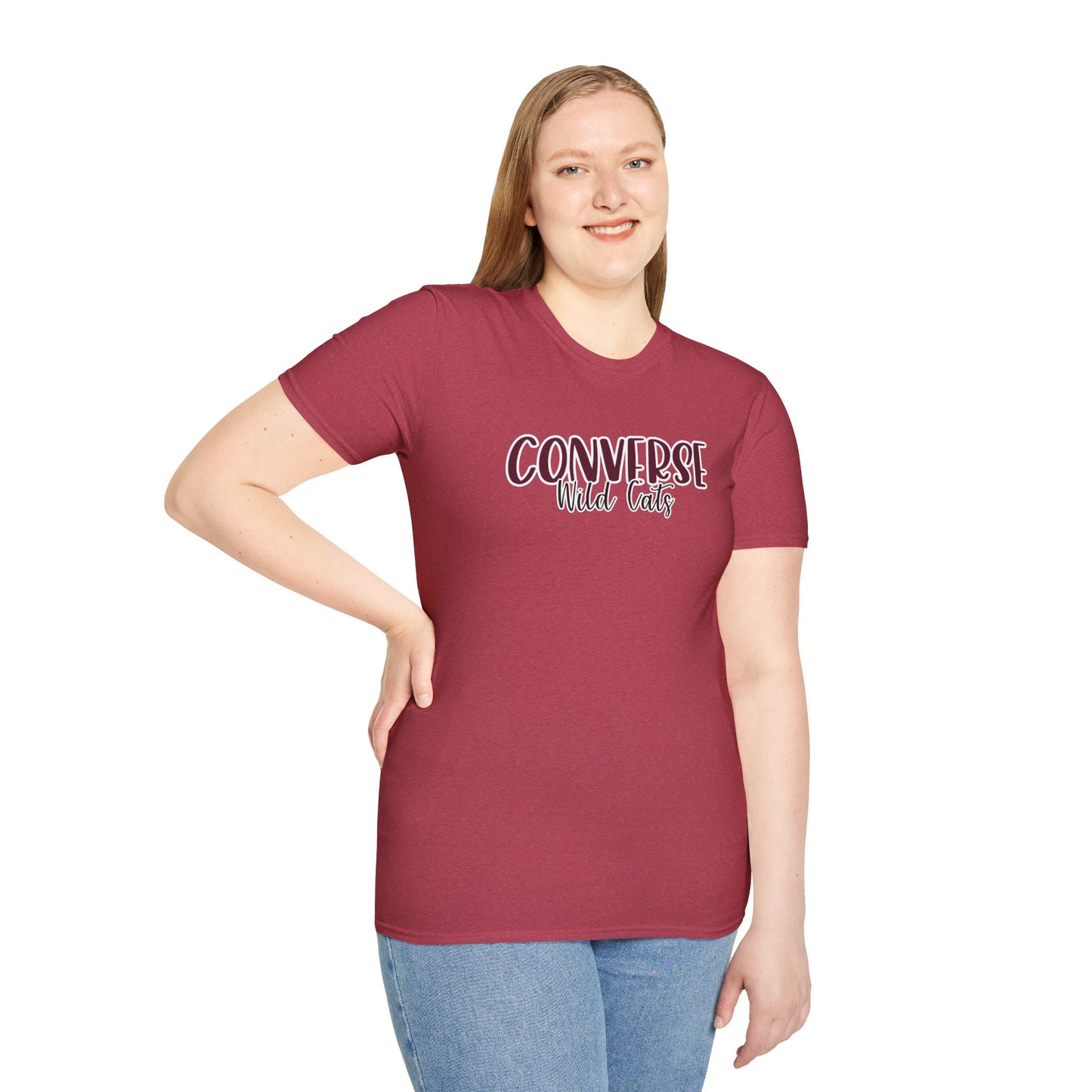 Gildan Converse Wildcats Style 2 Unisex Softstyle T-Shirt, Cute Graphic Tee, Team Spirit Shirt, Casual Wear, Gift for Fans