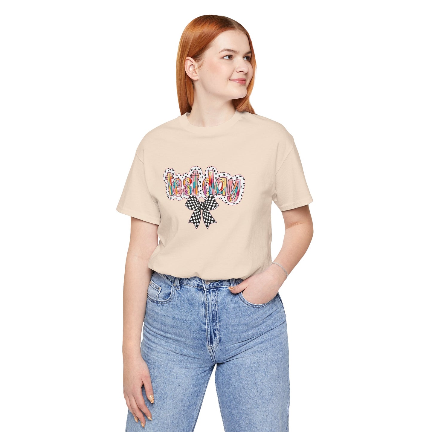 Bella + Canvas Test Day Short Sleeve Tee, Fun Gift, Party Attire, Unisex Shirt, Casual Wear, Summer Style