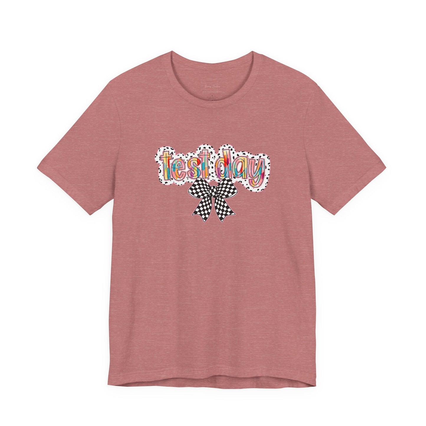 Bella + Canvas Test Day Short Sleeve Tee, Fun Gift, Party Attire, Unisex Shirt, Casual Wear, Summer Style