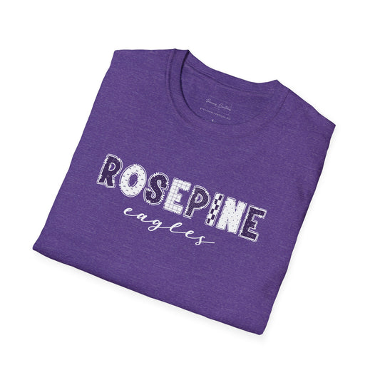 Gildan Rosepine Eagles Unisex Softstyle T-Shirt, Cute Graphic Tee, Team Spirit Shirt, Casual Wear, Gift for Fans