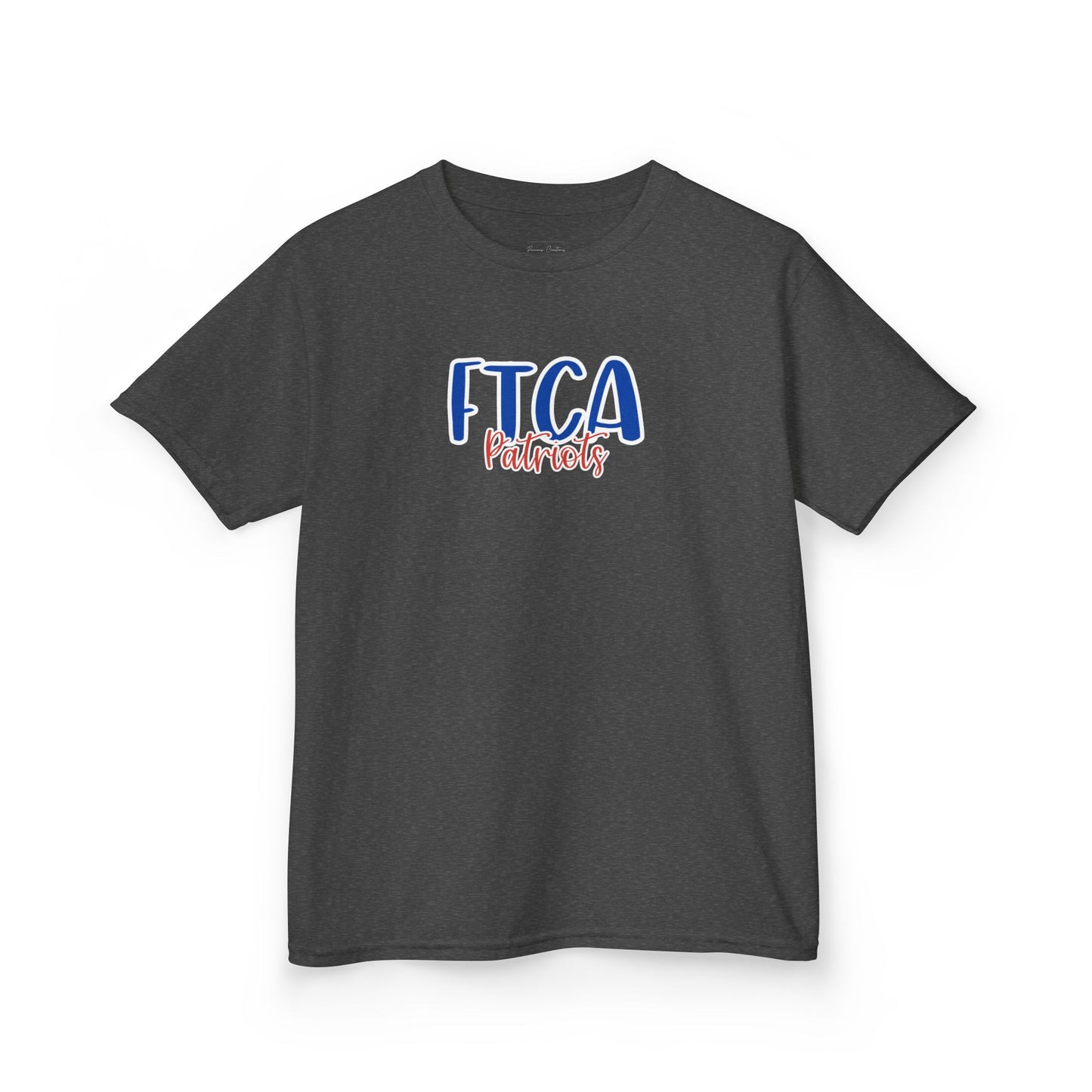 Gildan Kids Heavy Cotton Tee with Faith Training Patriots Style 2 Design, Cute Children's T-Shirt, School Spirit Apparel, Gift for Young Fans, Sporty Kids Wear