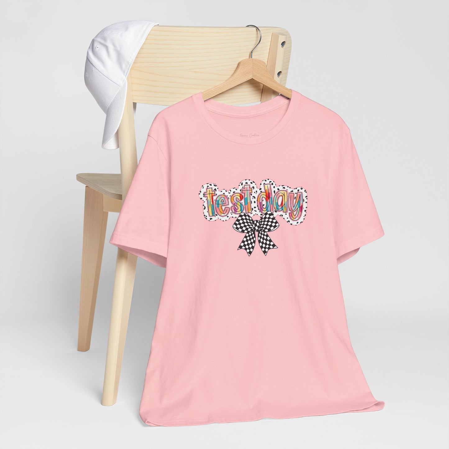 Bella + Canvas Test Day Short Sleeve Tee, Fun Gift, Party Attire, Unisex Shirt, Casual Wear, Summer Style