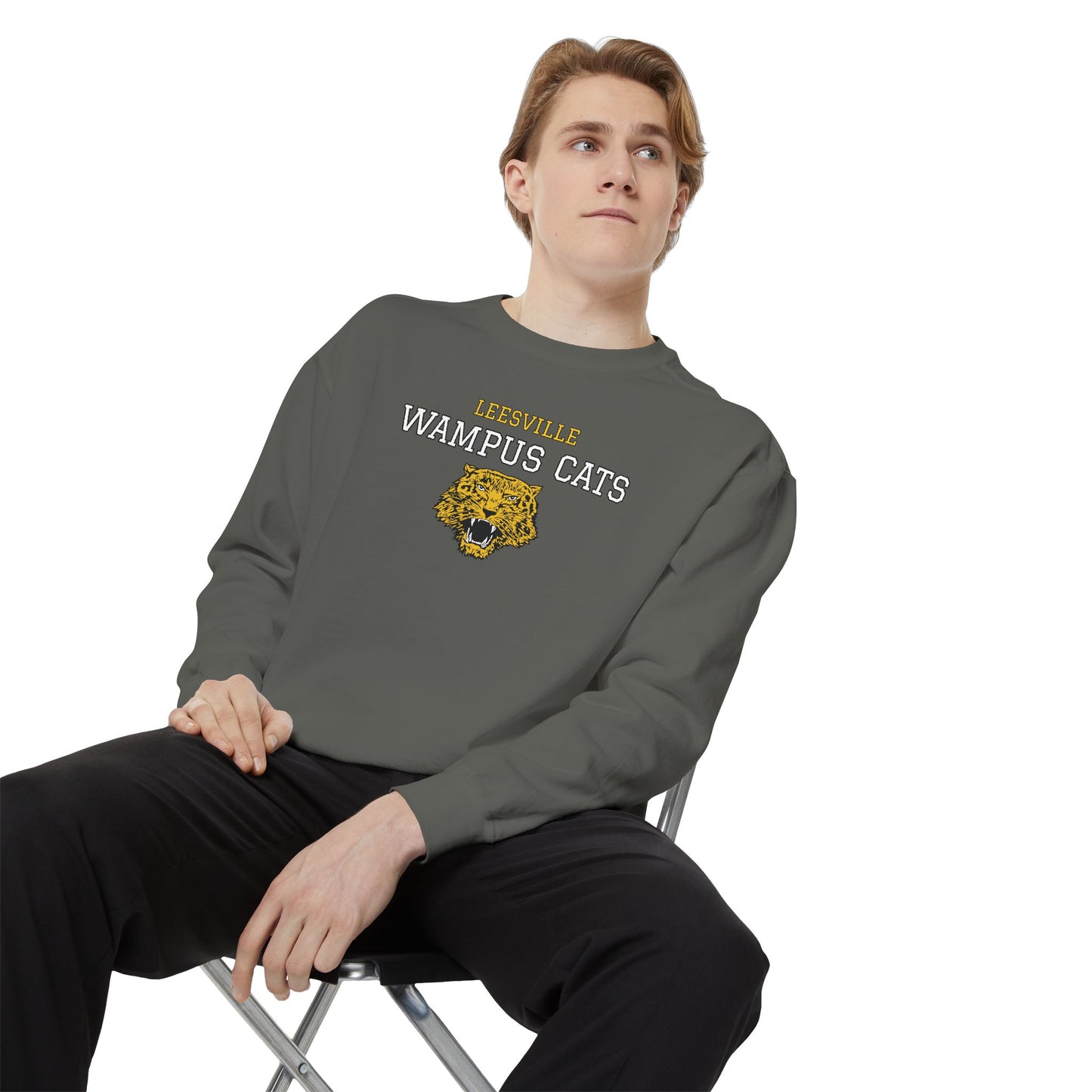 Leesville Wampus Cats Sweatshirt, Cozy Unisex Crewneck, School Spirit Apparel, Sports Team Gift, Casual Wear for All Occasions