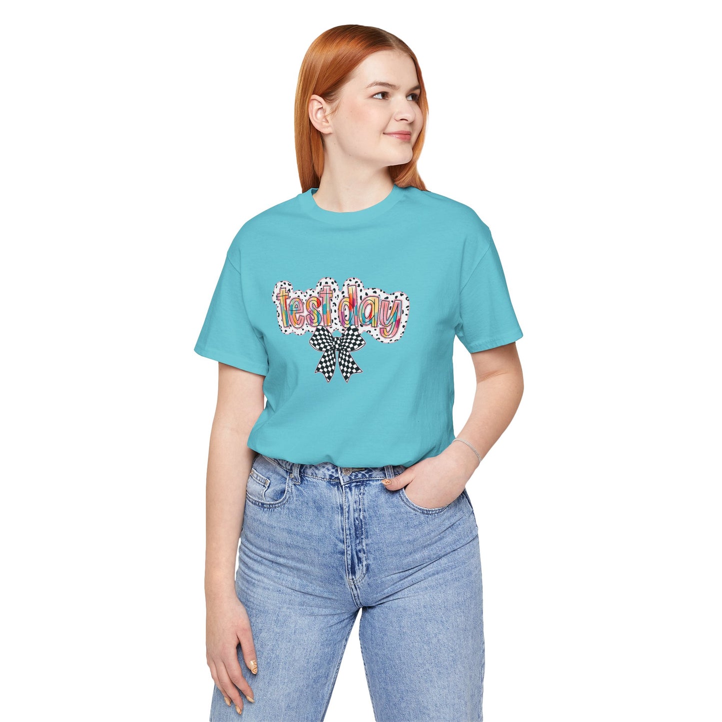 Bella + Canvas Test Day Short Sleeve Tee, Fun Gift, Party Attire, Unisex Shirt, Casual Wear, Summer Style