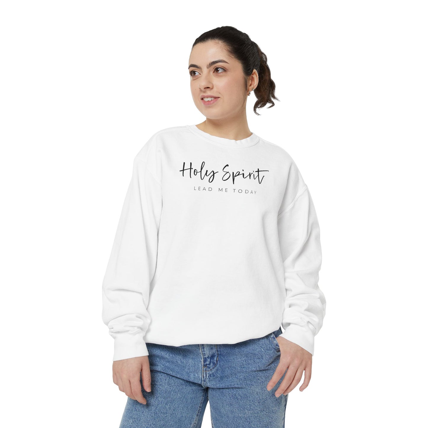 Comfort Colors Holy Spirit Sweatshirt, Spiritual Clothing, Faith-Based Apparel, Cozy Gift for Believers, Comfortable Everyday Wear