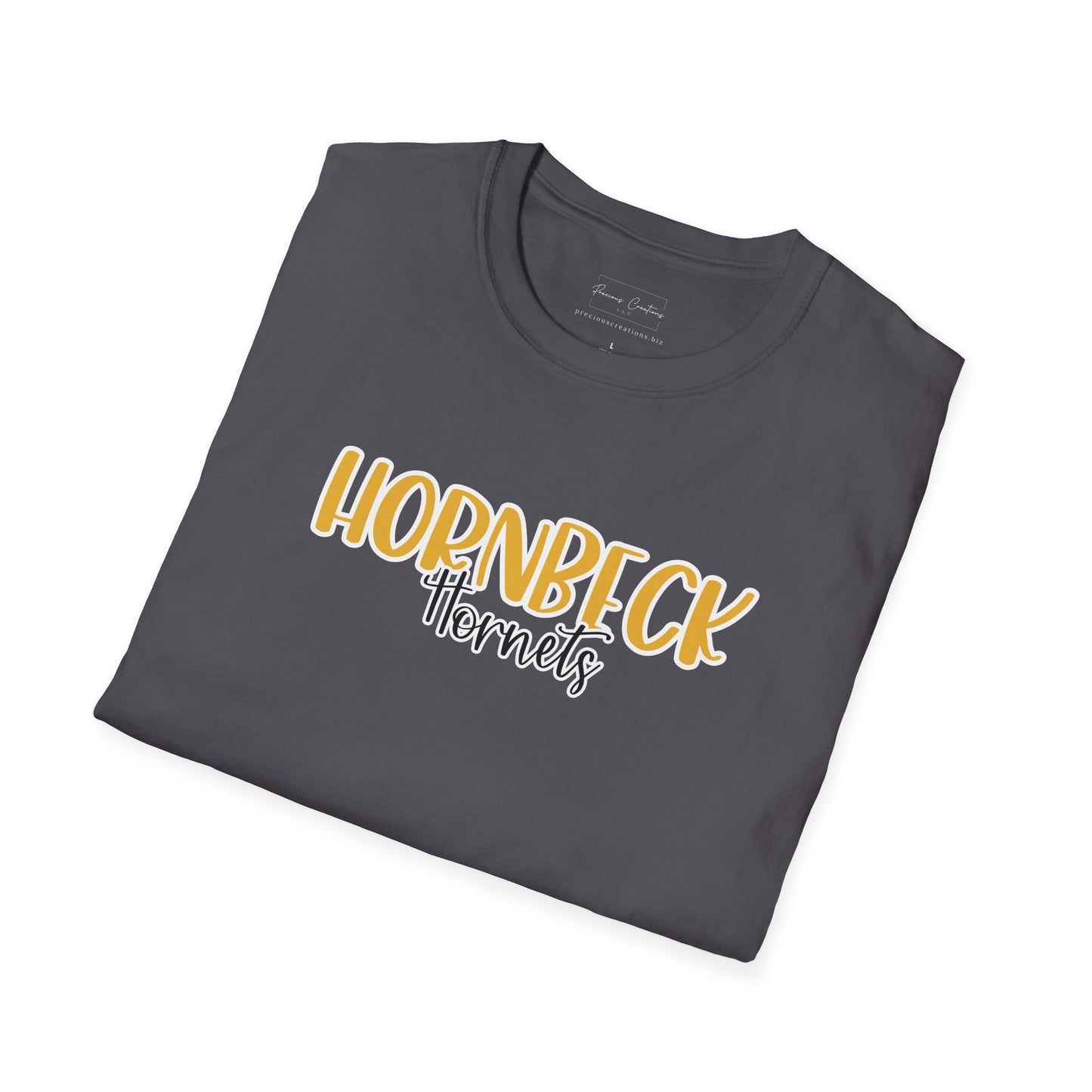 Gildan Hornbeck Hornets Style 2 Unisex Softstyle T-Shirt, Cute Graphic Tee, Team Spirit Shirt, Casual Wear, Gift for Fans