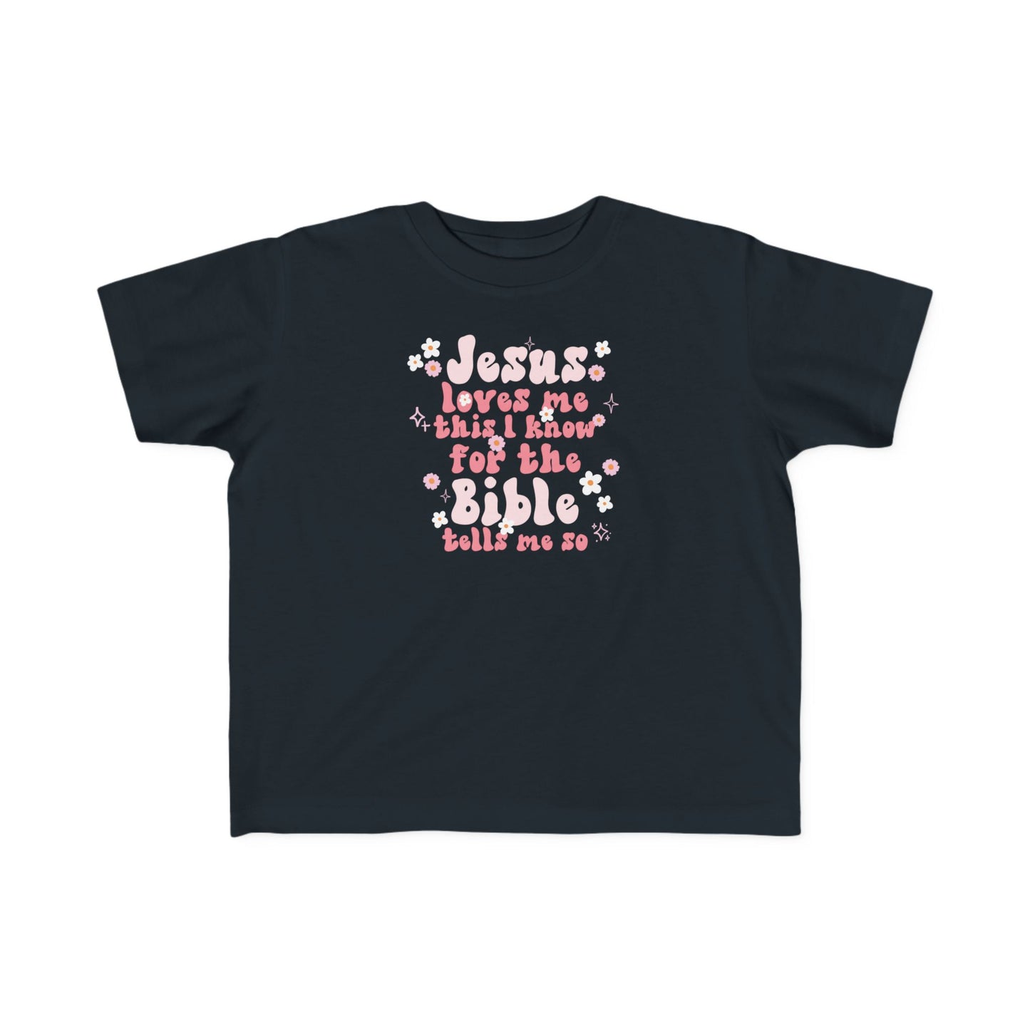 Rabbit Skins Cute Jesus Loves Me Toddler Tee, Christian Kids Shirt, Faith-Based Fashion, Religious Gifts, Toddler Outfit, Baby Shower Gift