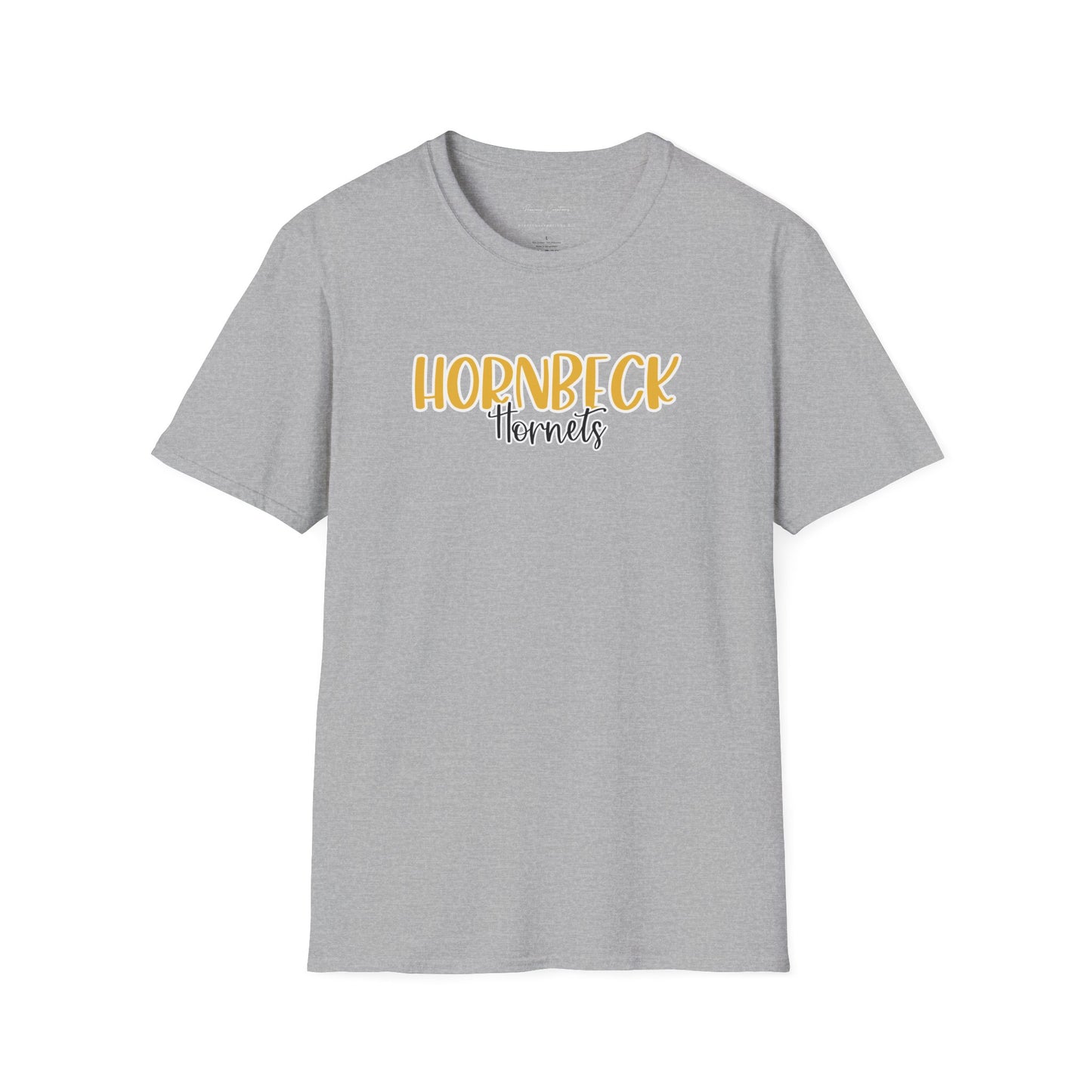 Gildan Hornbeck Hornets Style 2 Unisex Softstyle T-Shirt, Cute Graphic Tee, Team Spirit Shirt, Casual Wear, Gift for Fans
