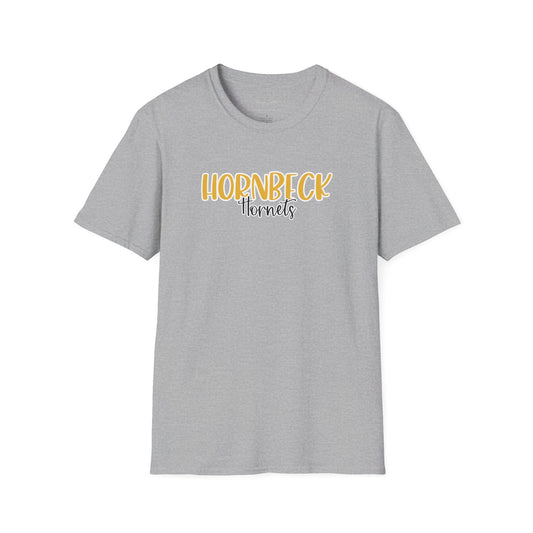 Gildan Hornbeck Hornets Style 2 Unisex Softstyle T-Shirt, Cute Graphic Tee, Team Spirit Shirt, Casual Wear, Gift for Fans