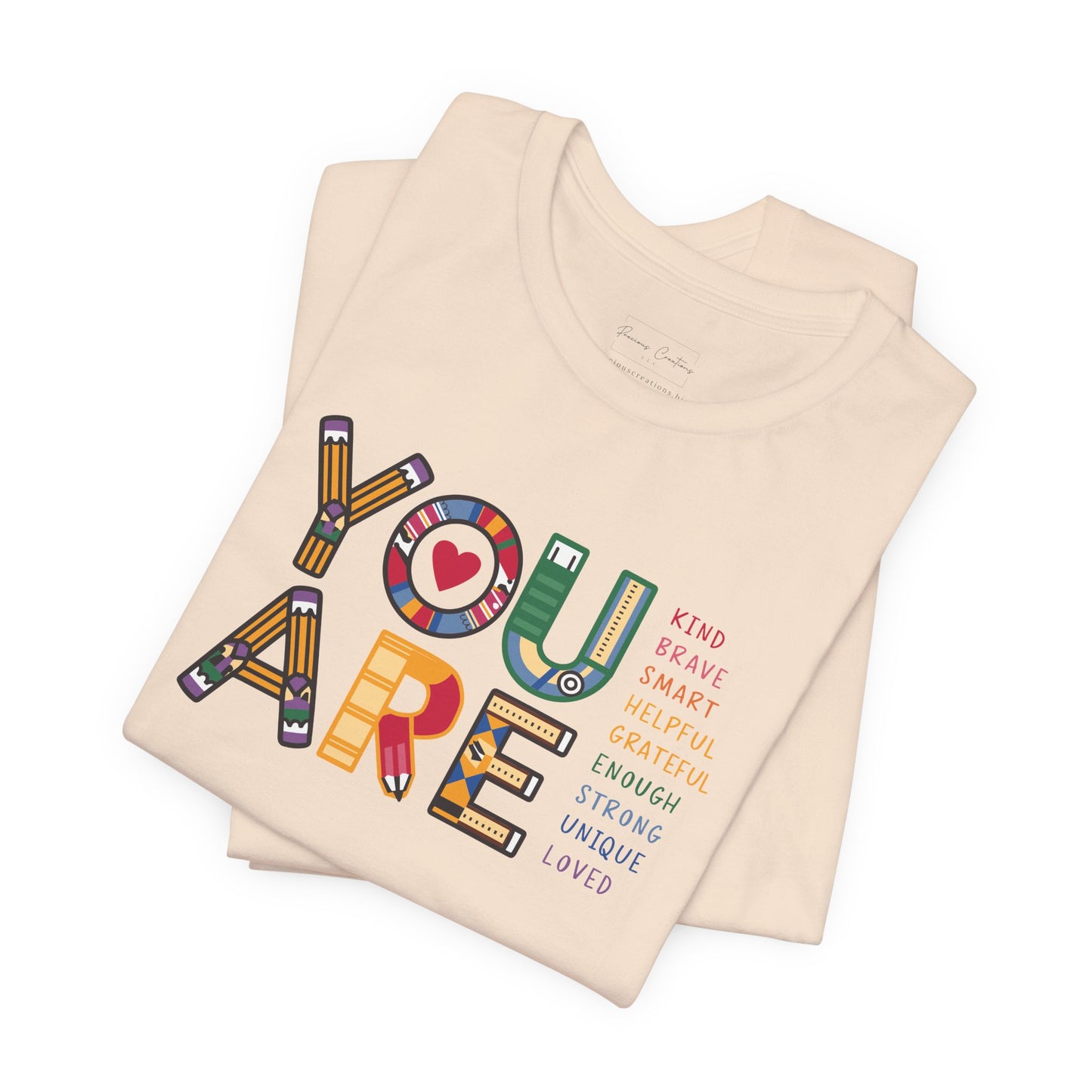 Bella + Canvas Teacher Tee, Unisex Jersey Short Sleeve Tee, Comfortable, You are Affirmations