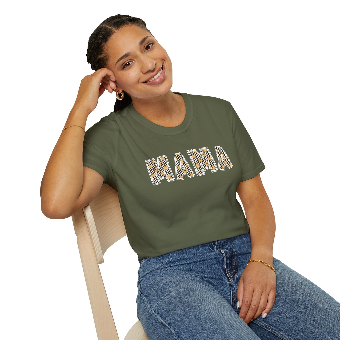 Mama Graphic Tee, Unisex Softstyle T-Shirt, Perfect Gift for Moms, Mother's Day Casual Wear, Everyday Style, Cute Mom Top