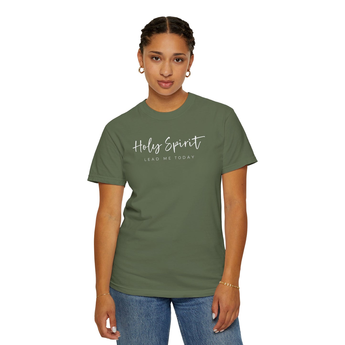 Comfort Colors Holy Spirit Unisex Garment-Dyed T-Shirt - Faith-Based Apparel for Everyday Wear, Spiritual Gift, Christian Tee, Inspirational Clothing