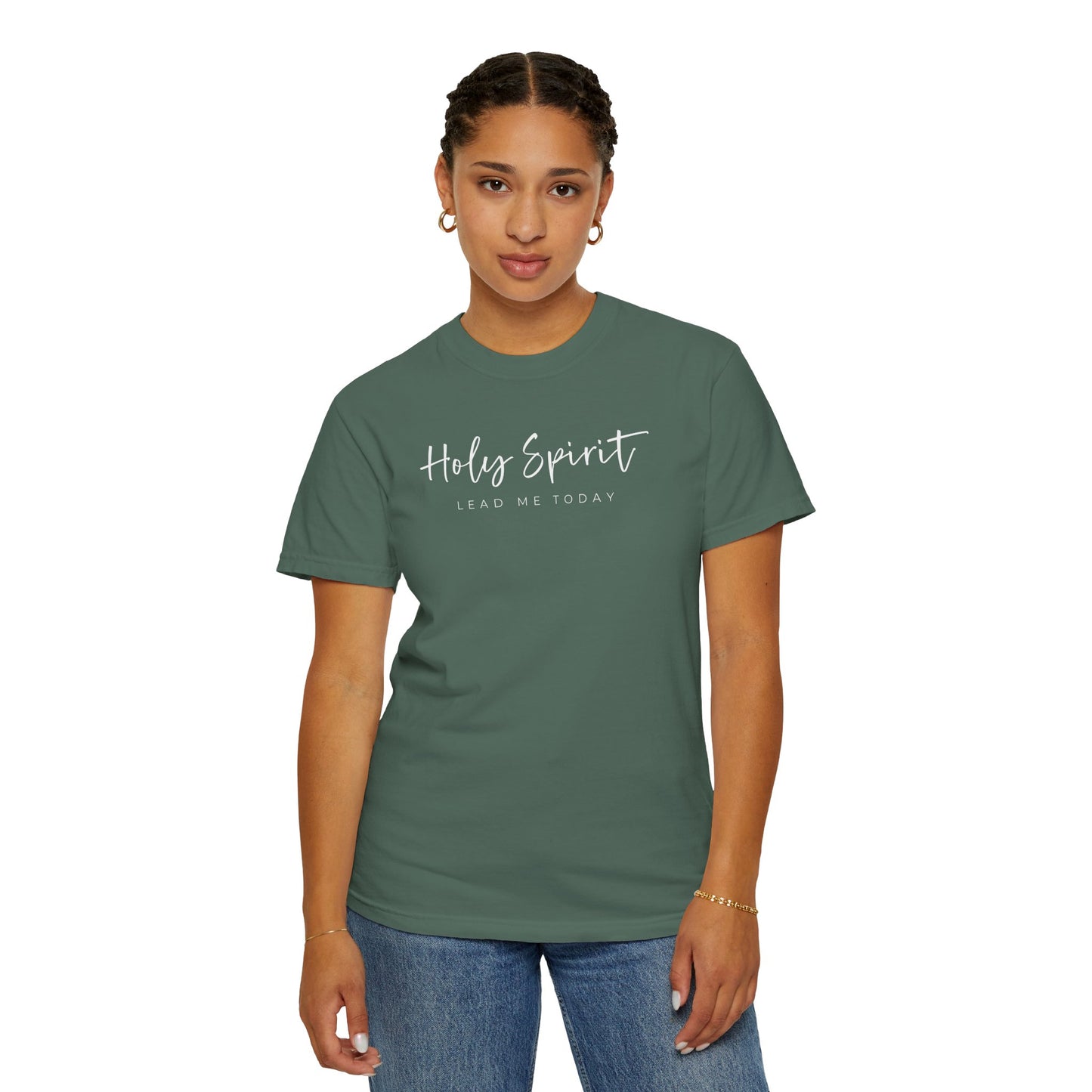 Comfort Colors Holy Spirit Unisex Garment-Dyed T-Shirt - Faith-Based Apparel for Everyday Wear, Spiritual Gift, Christian Tee, Inspirational Clothing