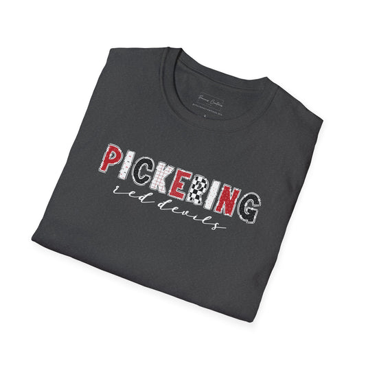 Gildan Pickering Unisex Softstyle T-Shirt, Cute Graphic Tee, Team Spirit Shirt, Casual Wear, Gift for Fans