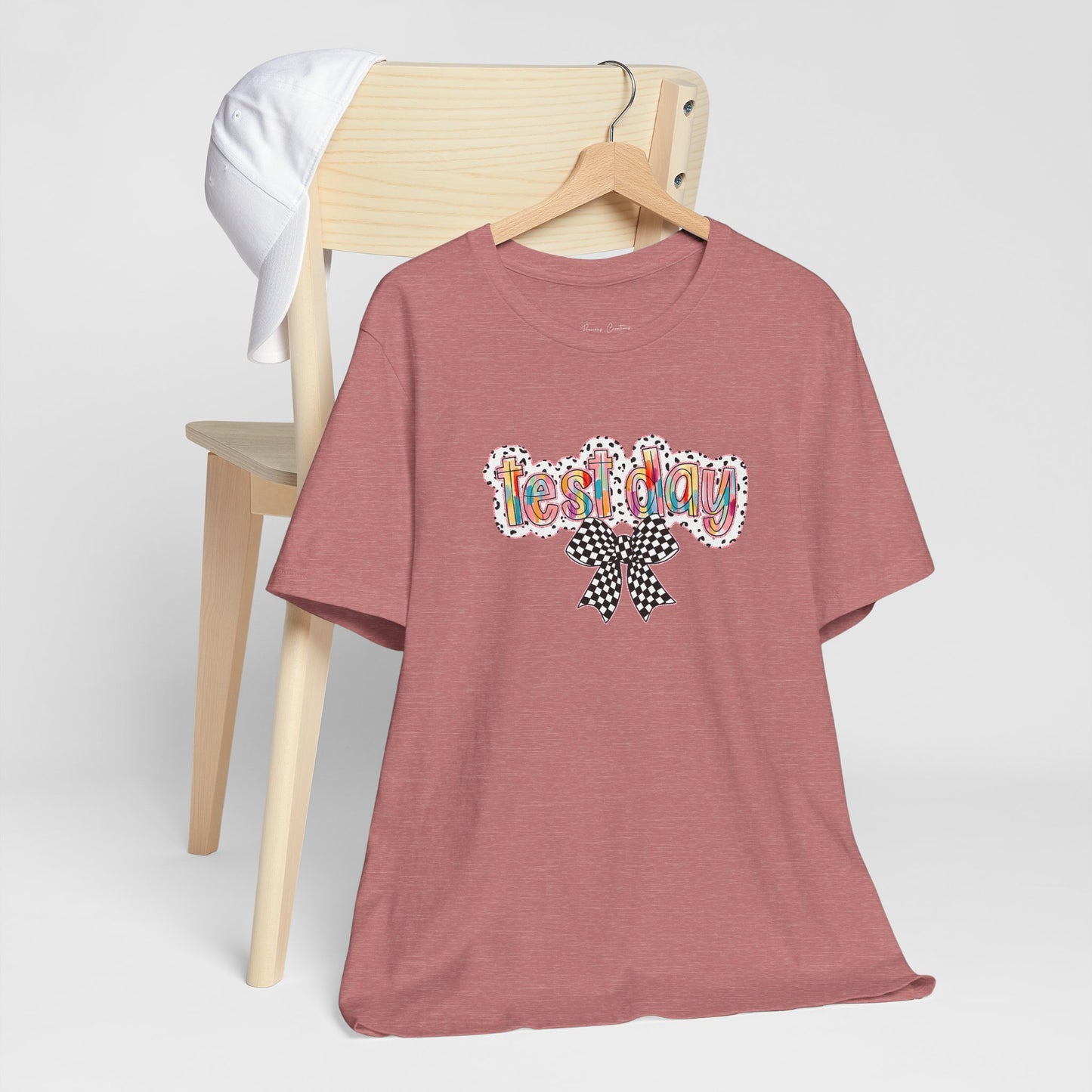 Bella + Canvas Test Day Short Sleeve Tee, Fun Gift, Party Attire, Unisex Shirt, Casual Wear, Summer Style