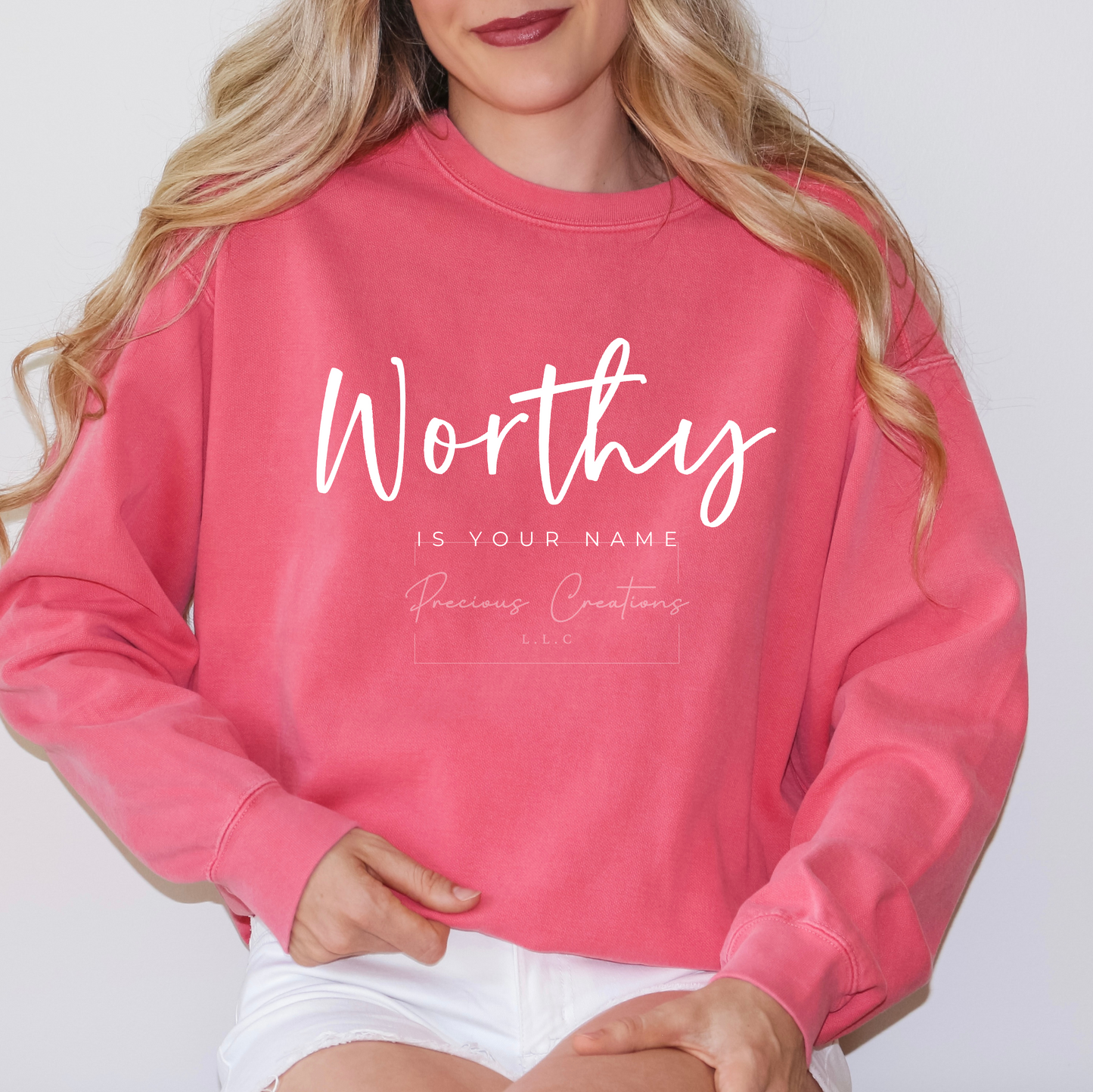 Worthy is Your Name Comfort Colors Crewneck