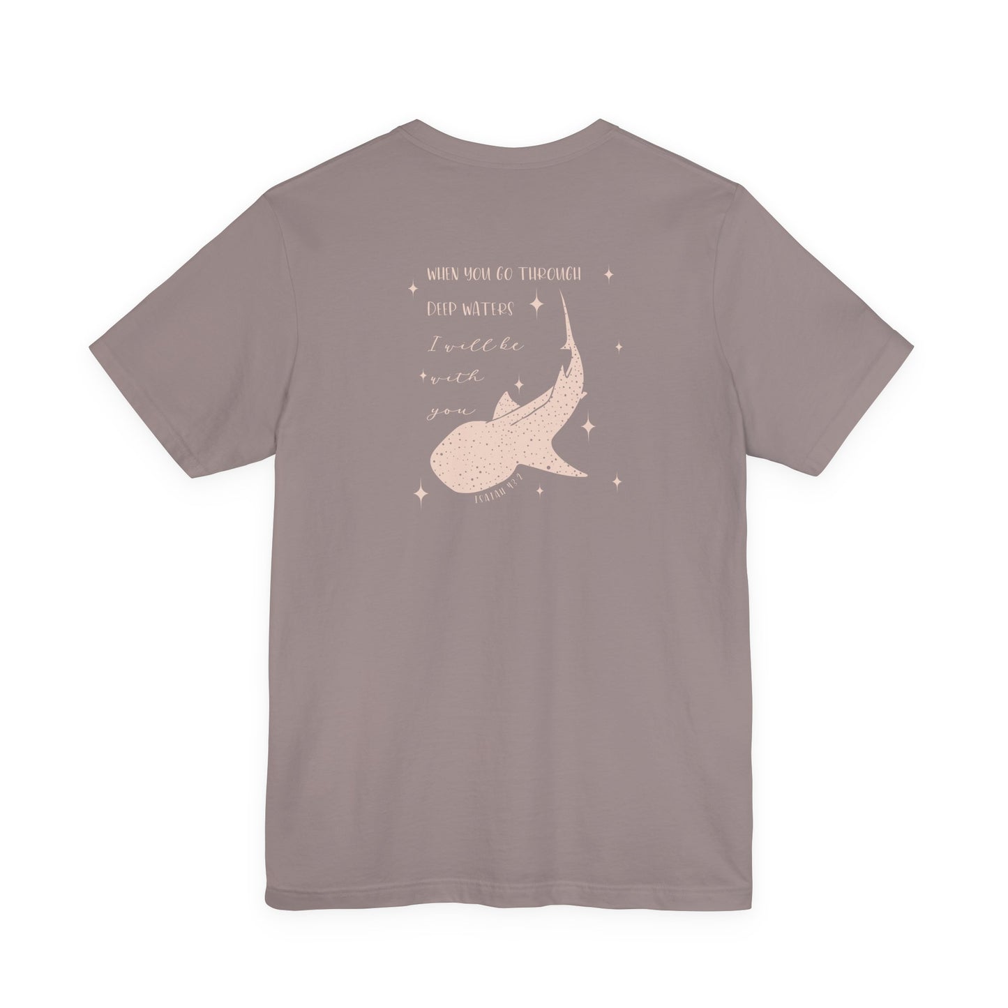 Gordy Fundraiser - Bella + Canvas Isaiah 43:2 Unisex Tee, Inspirational Quote, Casual Wear, Gift for Nature Lovers, Eco-Friendly, Everyday Comfort