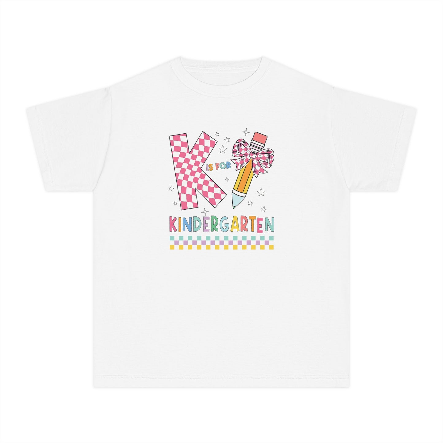 Kindergarten Adventure Youth Tee, Kids School Shirt, Cute Graphic T-Shirt, Back to School Gift, Classroom Outfit, Fun Learning Apparel