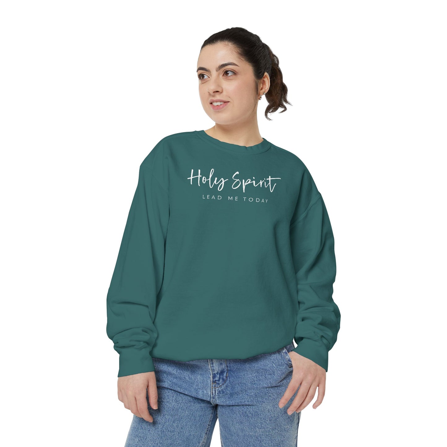 Comfort Colors Holy Spirit Sweatshirt, Spiritual Clothing, Faith-Based Apparel, Cozy Gift for Believers, Comfortable Everyday Wear