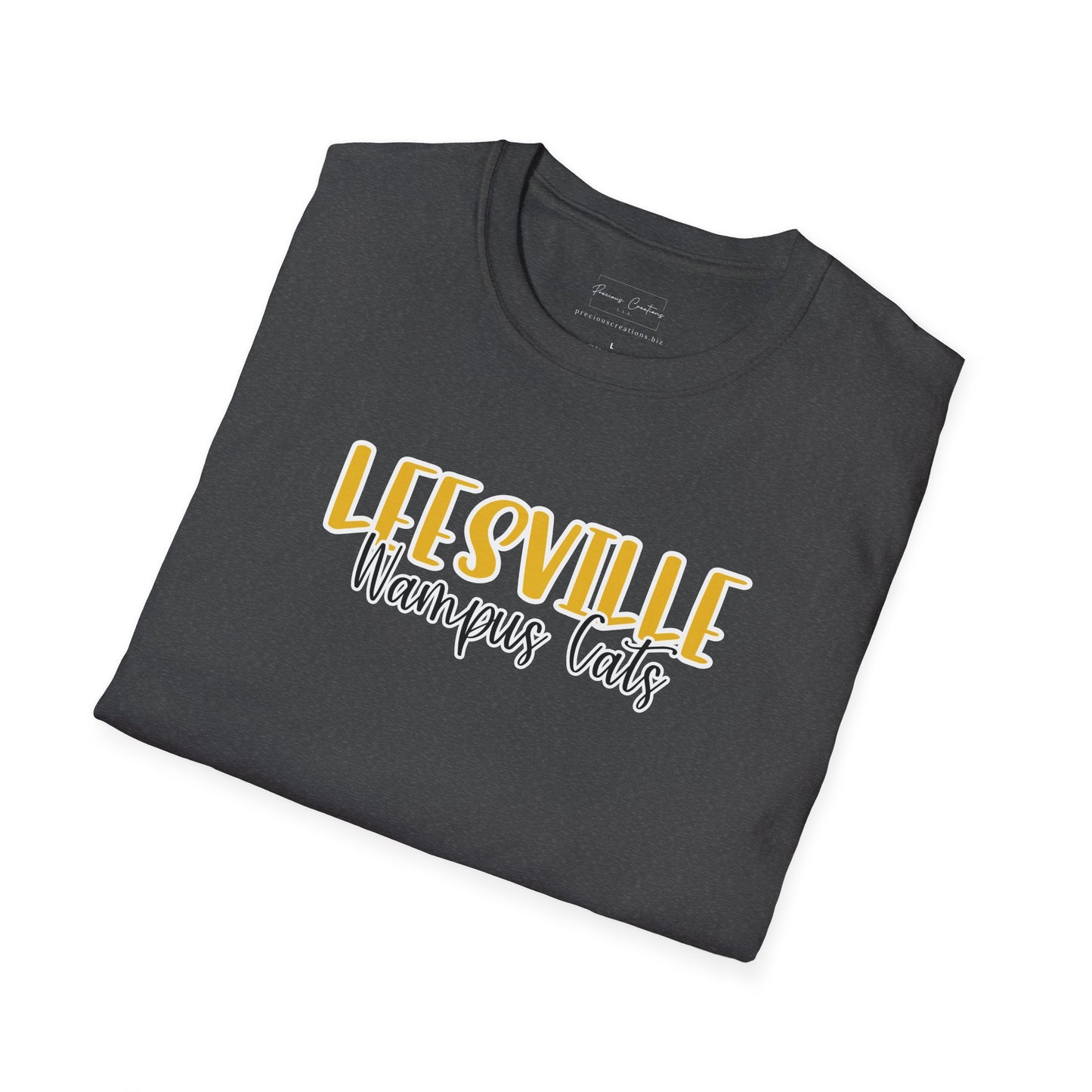 Copy of Gildan Leesville Wampus Cats Style 2 Unisex Softstyle T-Shirt, Cute Graphic Tee, Team Spirit Shirt, Casual Wear, Gift for Fans