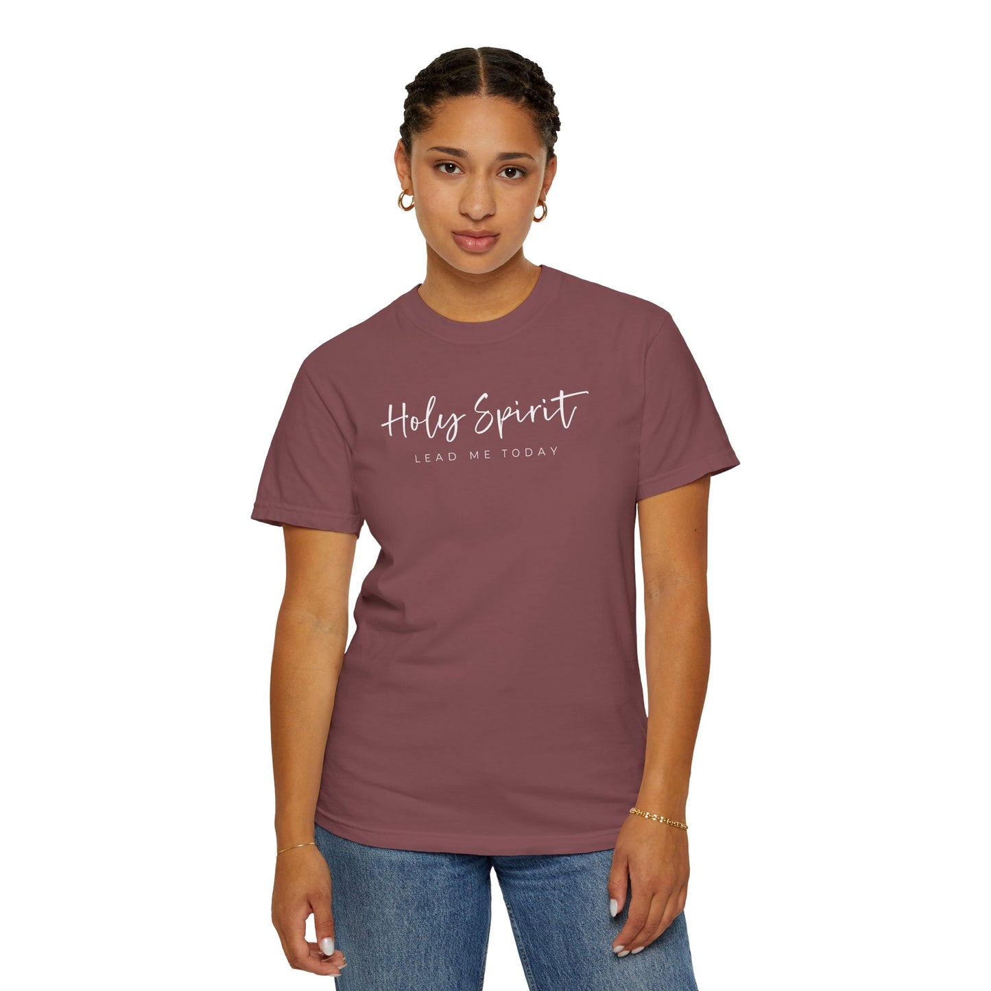 Comfort Colors Holy Spirit Unisex Garment-Dyed T-Shirt - Faith-Based Apparel for Everyday Wear, Spiritual Gift, Christian Tee, Inspirational Clothing