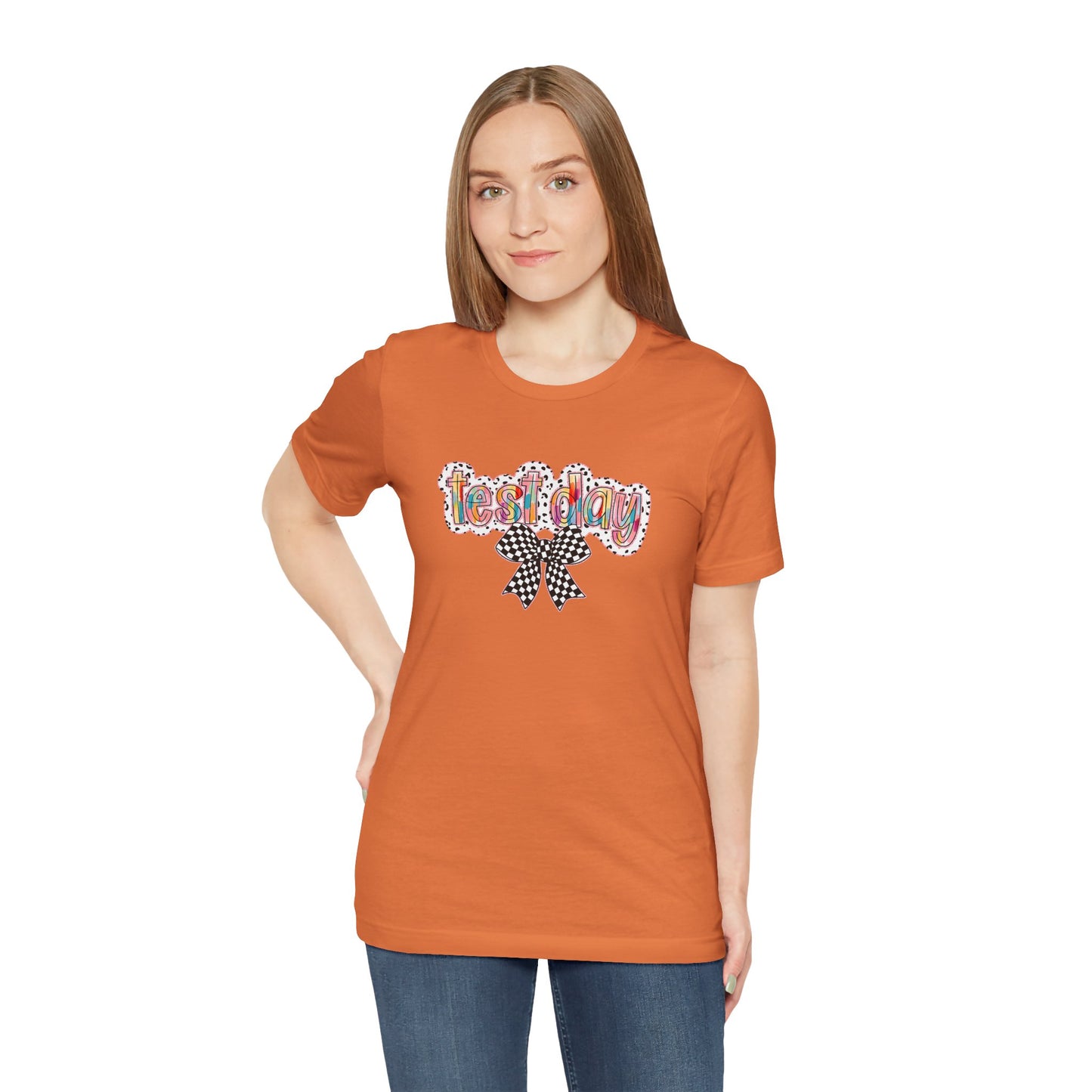 Bella + Canvas Test Day Short Sleeve Tee, Fun Gift, Party Attire, Unisex Shirt, Casual Wear, Summer Style