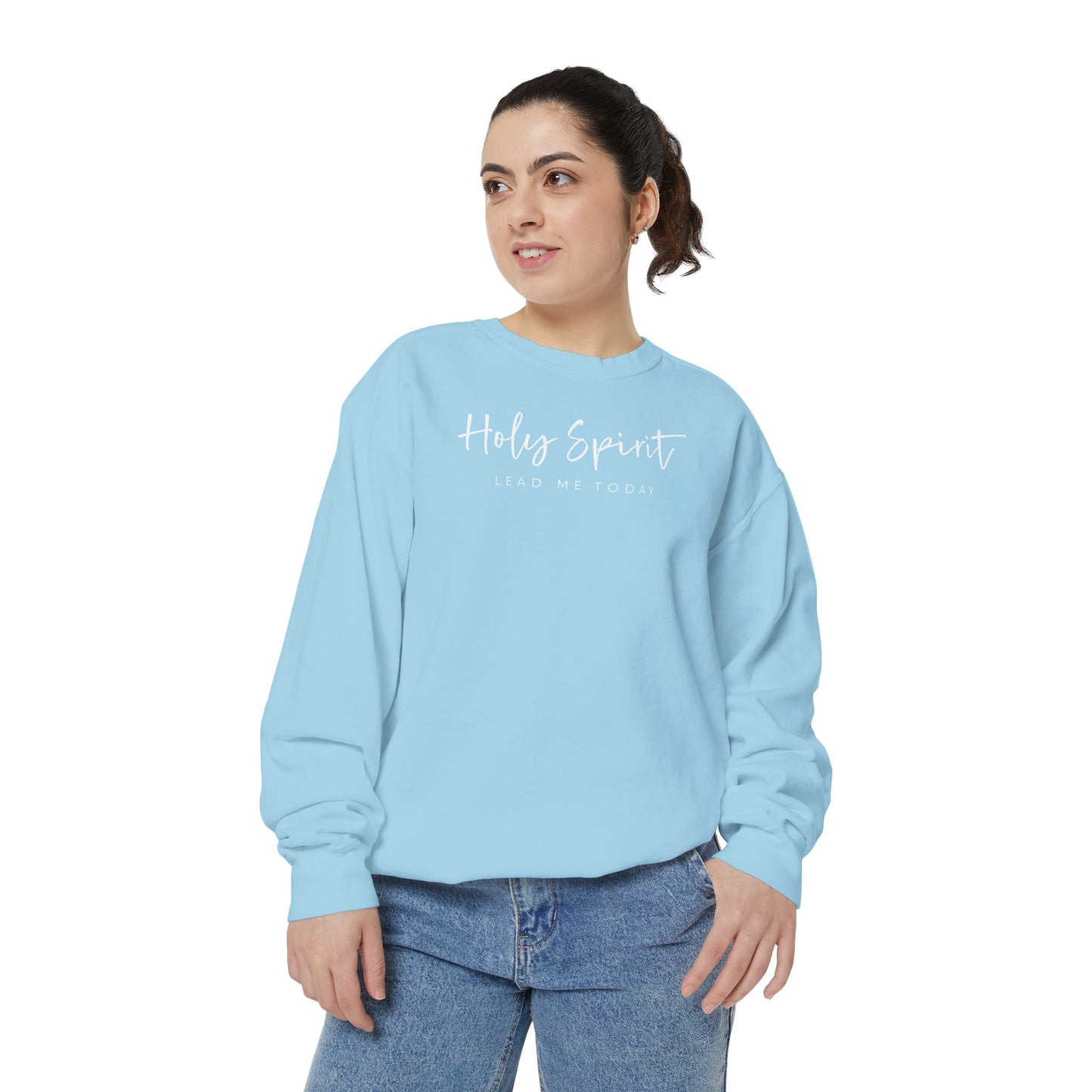 Comfort Colors Holy Spirit Sweatshirt, Spiritual Clothing, Faith-Based Apparel, Cozy Gift for Believers, Comfortable Everyday Wear