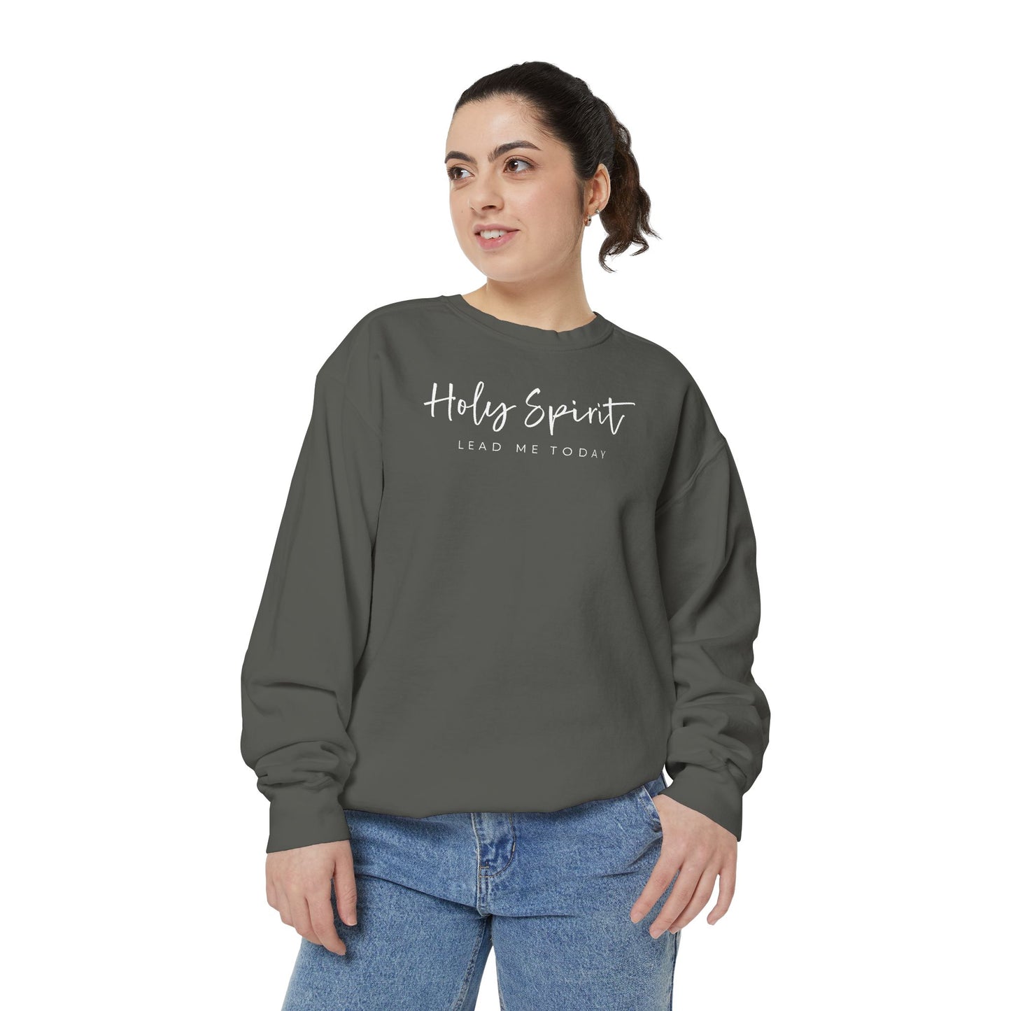 Comfort Colors Holy Spirit Sweatshirt, Spiritual Clothing, Faith-Based Apparel, Cozy Gift for Believers, Comfortable Everyday Wear