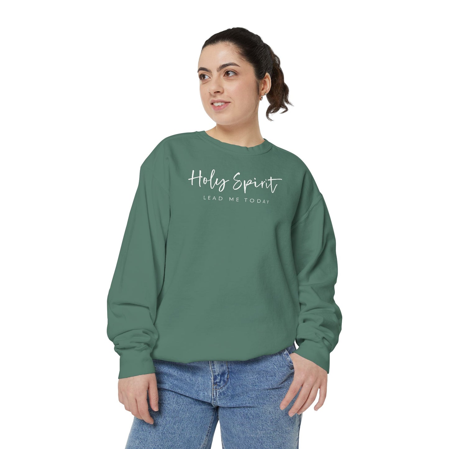 Comfort Colors Holy Spirit Sweatshirt, Spiritual Clothing, Faith-Based Apparel, Cozy Gift for Believers, Comfortable Everyday Wear