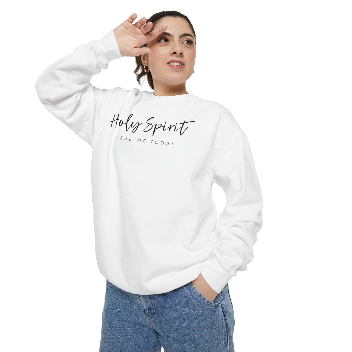 Comfort Colors Holy Spirit Sweatshirt, Spiritual Clothing, Faith-Based Apparel, Cozy Gift for Believers, Comfortable Everyday Wear
