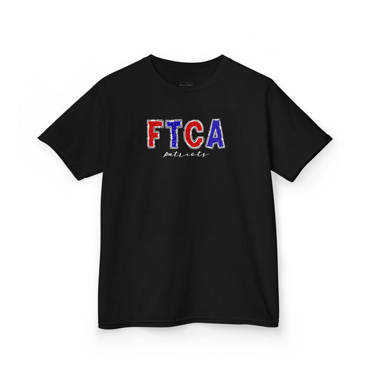 Gildan Kids Heavy Cotton Tee with Faith Training Patriots Design, Cute Children's T-Shirt, School Spirit Apparel, Gift for Young Fans, Sporty Kids Wear