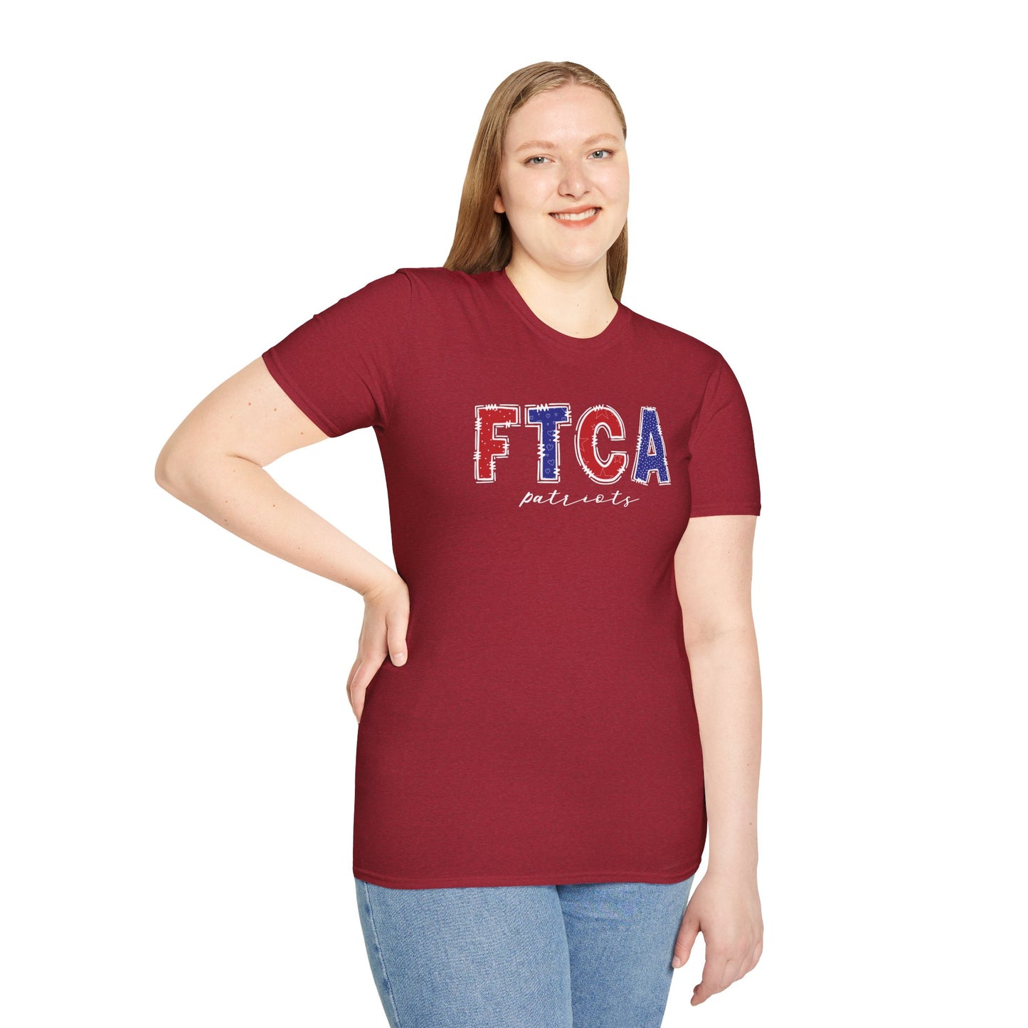 Gildan Faith Training Christian Academy Patriots Unisex Softstyle T-Shirt, Cute Graphic Tee, Team Spirit Shirt, Casual Wear, Gift for Fans