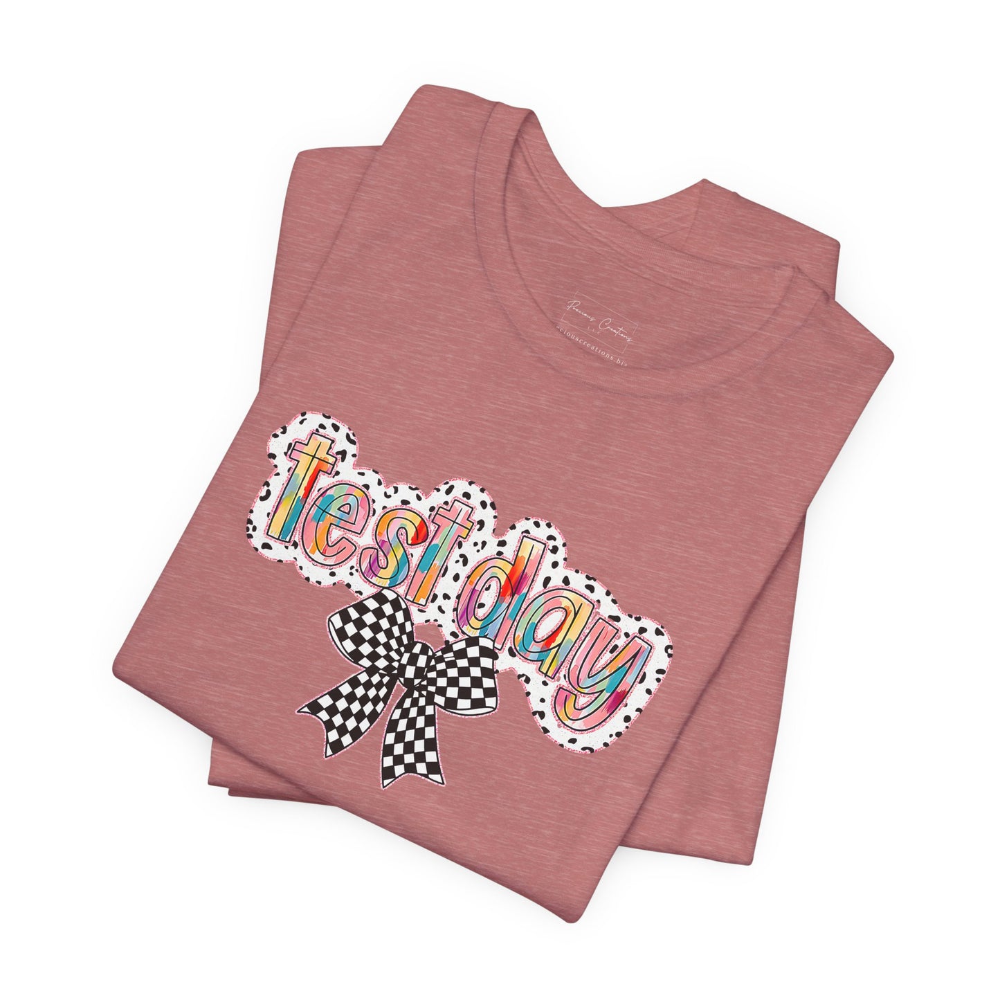Bella + Canvas Test Day Short Sleeve Tee, Fun Gift, Party Attire, Unisex Shirt, Casual Wear, Summer Style