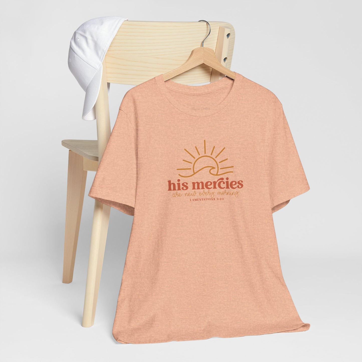 Bella + Canvas Inspirational Graphic Tee - His Mercies, Faith-Based Shirt, Casual Wear, Gift for Believers, Christian Apparel, Everyday Comfort